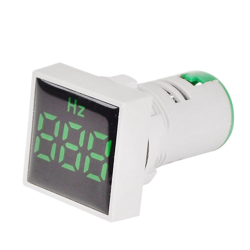 SINOTIMER ST17HZ 22mm Square LED Digital Display 50-75Hz AC Frequency Signal Indicator(04 Green) - HoMEdemic™ 