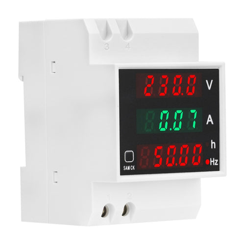 SINOTIMER SDM007 Din Rail AC Voltage Current Totalized Time Frequency Digital Display Meter - HoMEdemic™ 