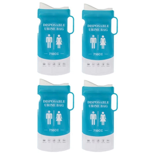 4pcs /Pack Car Disposable Emergency Rapid Coagulation Urine Bag Traffic Jam Pee Bag(13x27cm) - HoMEdemic™ 