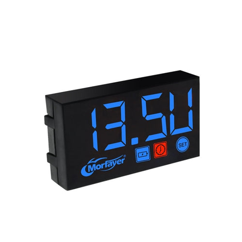 Compact LED Digital Display Time Voltmeter, Specification: 3 in 1 Blue - HoMEdemic™ 