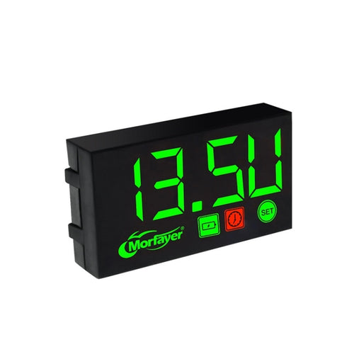 Compact LED Digital Display Time Voltmeter, Specification: 3 in 1 Green - HoMEdemic™ 