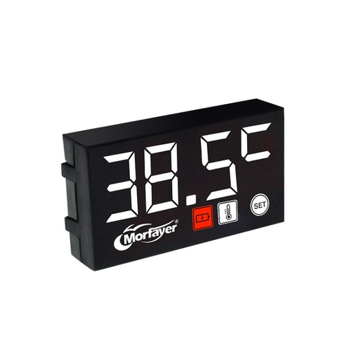 Compact LED Digital Display Time Voltmeter, Specification: 2 in 1 Temperature White - HoMEdemic™ 