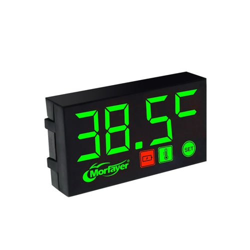 Compact LED Digital Display Time Voltmeter, Specification: 2 in 1 Temperature Green - HoMEdemic™ 