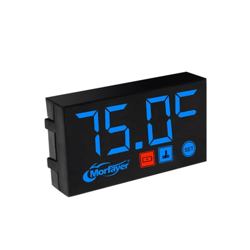 Compact LED Digital Display Time Voltmeter, Specification: 2 in 1 Water Temperature Blue - HoMEdemic™ 