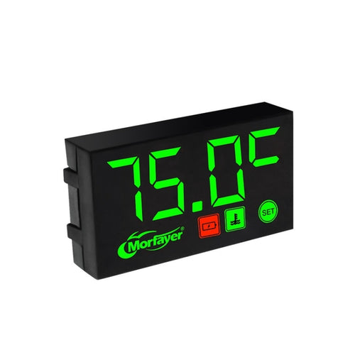 Compact LED Digital Display Time Voltmeter, Specification: 2 in 1 Water Temperature Green - HoMEdemic™ 