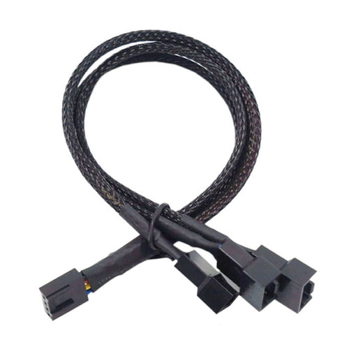 0.27m Computer PWM Temperature Control Cooling Fan Extension Cable Chassis HUB Connector(1 In 3) - HoMEdemic™ 