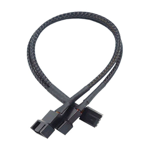 0.27m Computer PWM Temperature Control Cooling Fan Extension Cable Chassis HUB Connector(1 In 2) - HoMEdemic™ 