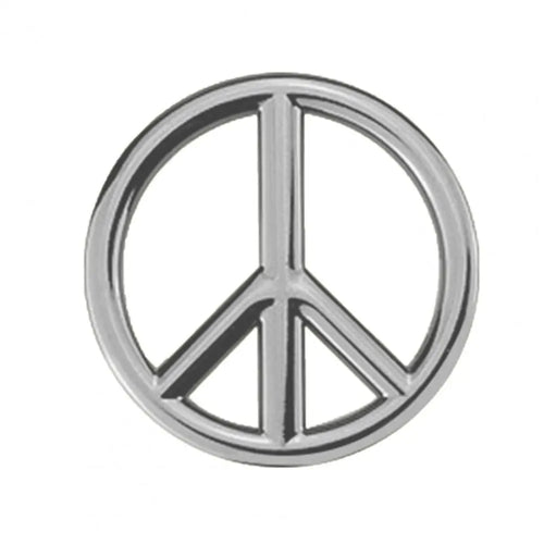 Car Anti-War Peace Sign Three-Dimensional Metal Stickers, Color: Silver - HoMEdemic™ 