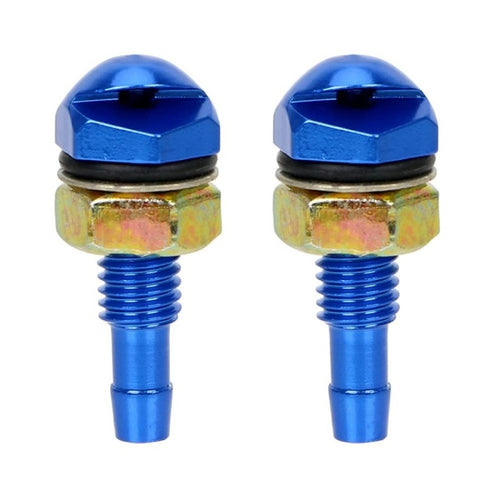 2pcs /Set Automotive Glass Washer Sprayer Aluminum Cap Nozzle(Blue) - HoMEdemic™ 