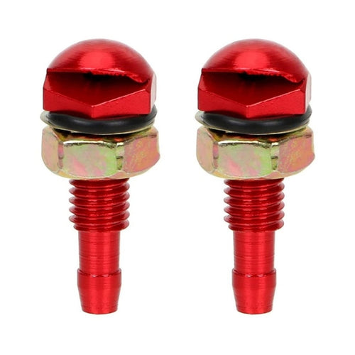 2pcs /Set Automotive Glass Washer Sprayer Aluminum Cap Nozzle(Red) - HoMEdemic™ 