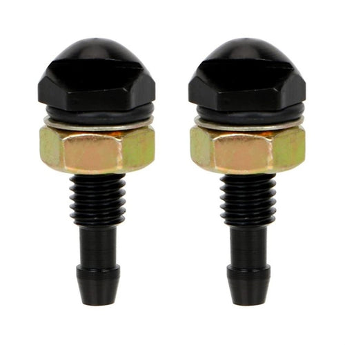 2pcs /Set Automotive Glass Washer Sprayer Aluminum Cap Nozzle(Black) - HoMEdemic™ 