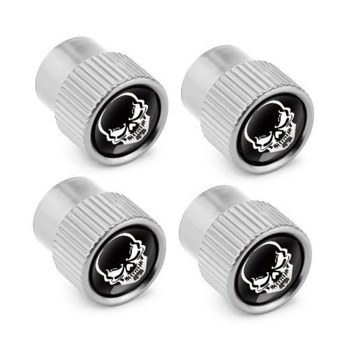 4pcs /Set Skeleton Car Tire Universal Aluminum Valve Cap(Silver) - HoMEdemic™ 