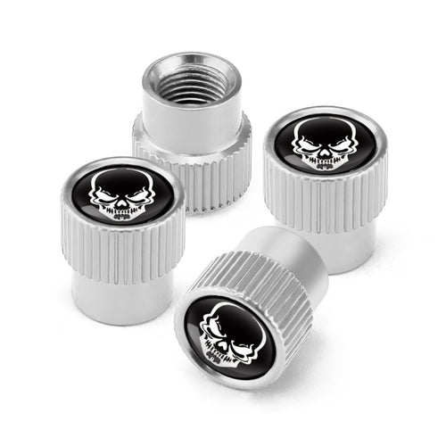 4pcs /Set Skeleton Car Tire Universal Aluminum Valve Cap(Silver) - HoMEdemic™ 