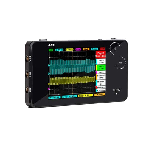 MINIWARE Dual Channel Mini Portable Handheld Digital Storage Oscilloscope, Model: DS212 - HoMEdemic™ 