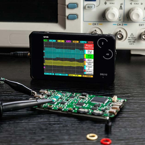 MINIWARE Dual Channel Mini Portable Handheld Digital Storage Oscilloscope, Model: DS212 - HoMEdemic™ 