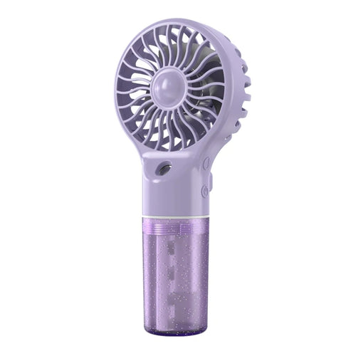 USB Rechargeable Handheld Misting Fan Portable Hydration Electrical Fan(Purple) - HoMEdemic™ 