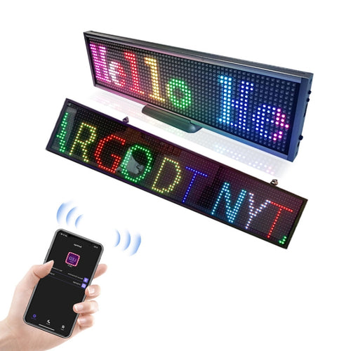 Wifi Scrolling LED Sign Message Board Support Multi-Languauge Colorful 820x95x15mm (Black Frame) - HoMEdemic™ 