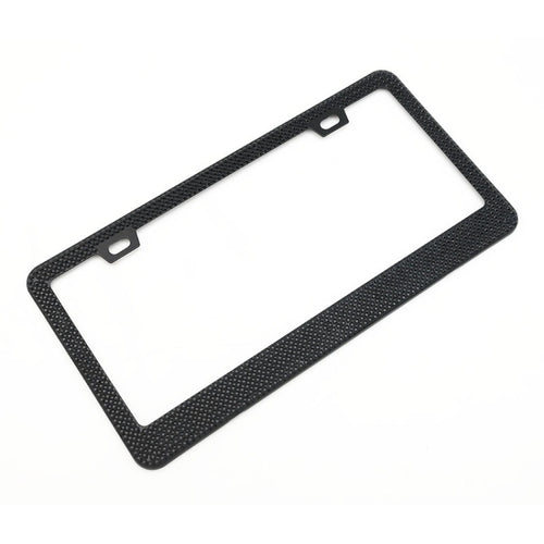 US Standard Stainless Steel License Plate Modified Frame With Diamonds, Color: Square Hole Black Diamond - HoMEdemic™ 