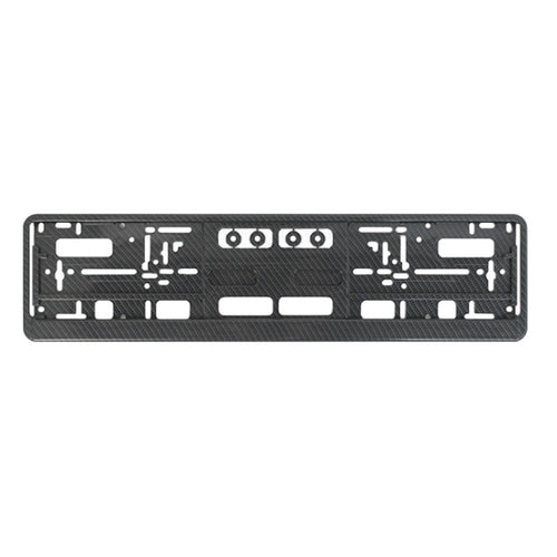 European Standard Single-strip Plastic License Plate Frame, Specification: Carbon Pattern - HoMEdemic™ 