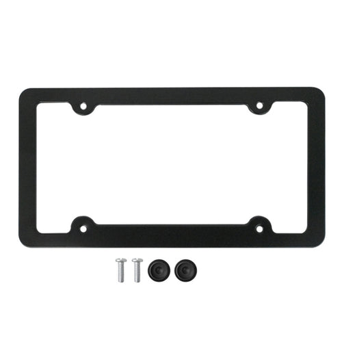 American Standard Aluminum Alloy License Plate Frame Including Accessories, Specification: XC-W059 Tsuna Black - HoMEdemic™ 