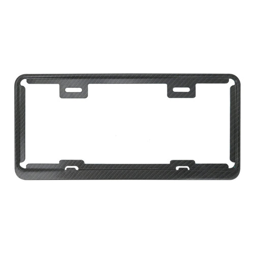 Taiwan Car License Plate Stainless Steel Frame, Specification: Carbon Fiber - HoMEdemic™ 