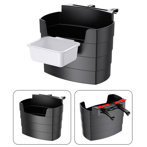 Car-Mounted French Fries Cup Holder Storage Box Multifunctional Trash Can, Model: SD-1019B With Seasoning Box - HoMEdemic™ 