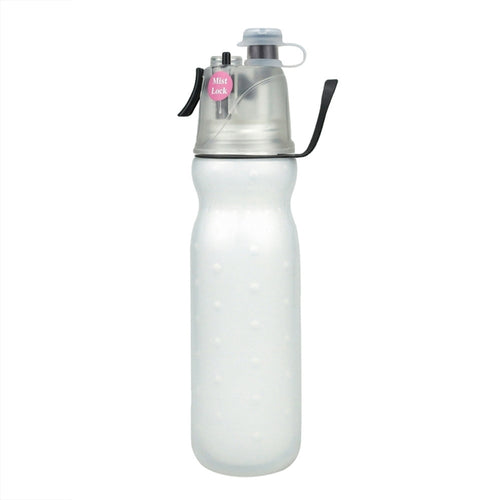 590ml Summer Outdoor Sports Training Spray Cooling Water Cup, Color: Pure White 2-layers - HoMEdemic™ 