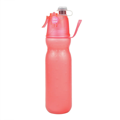 590ml Summer Outdoor Sports Training Spray Cooling Water Cup, Color: Pure Red 2-layers - HoMEdemic™ 