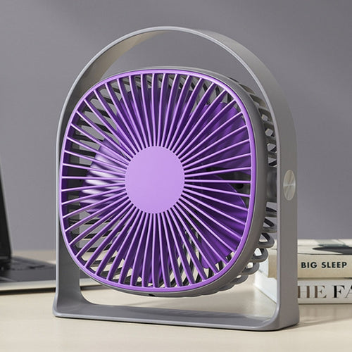 Lightweight USB Charging Nightlight Desktop Fan Summer Office Student Outdoor Multifunctional Small Fan(Purple) - HoMEdemic™ 