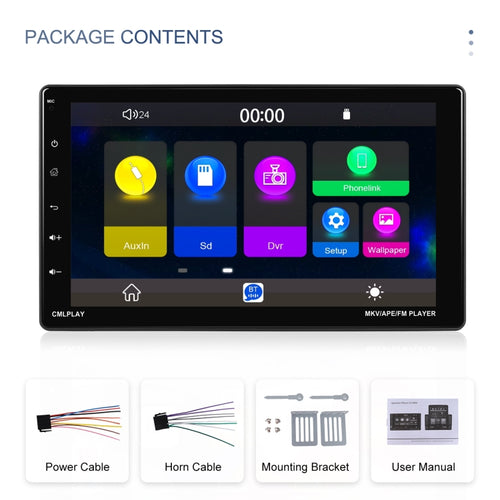 9 Inch Disassembly Screen MP5 Player Android Wireless CarPlay Reversing Image Integrated Machine(Standard) - HoMEdemic™ 