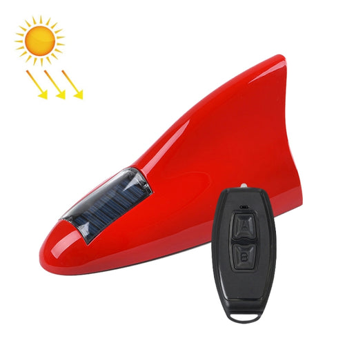 Solar Remote Control Signal Radio Shark Fin Antenna Anti-Tailgating Roof Warning Light(Red) - HoMEdemic™ 