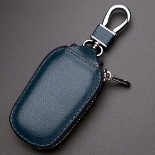 Leather Men Multifunctional Car Key Bag Large Capacity Universal Waist Hanging Key Storage Bag(Blue) - HoMEdemic™ 