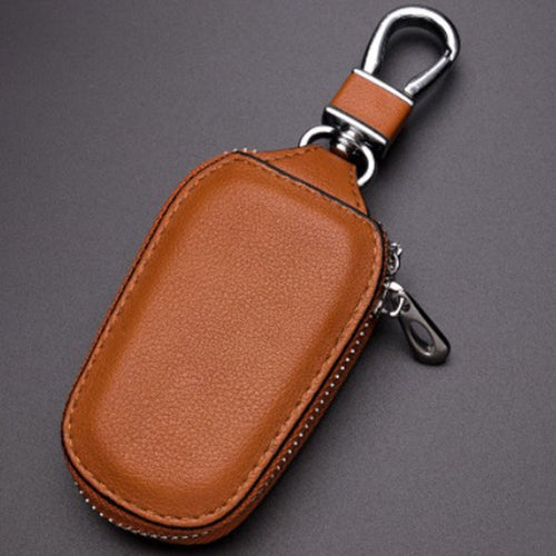 Leather Men Multifunctional Car Key Bag Large Capacity Universal Waist Hanging Key Storage Bag(Brown) - HoMEdemic™ 