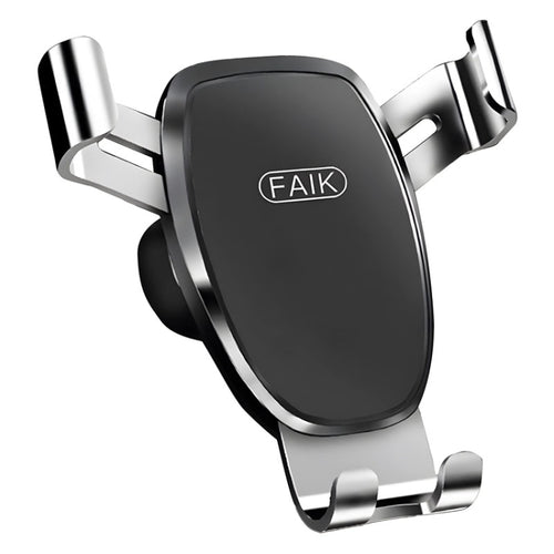 FAIK Car Cell Phone Holder Air Vent Triangle Gravity Sensor Car Phone Bracket, Color: Silver Frosted Model - HoMEdemic™ 