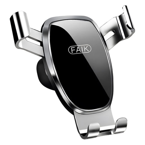 FAIK Car Cell Phone Holder Air Vent Triangle Gravity Sensor Car Phone Bracket, Color: Silve Mirror Model - HoMEdemic™ 