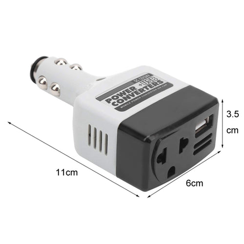 12V/24V To 220V Auto Car Power Converter Adapter With USB Charging Port - HoMEdemic™ 