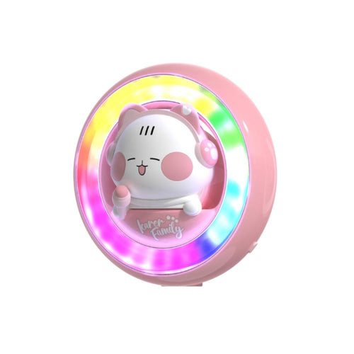 ICARER FAMILY XX-28 Car Aromatherapy Colorful Rhythm Lights Air Vent Aromatherapy Decoration(Pink) - HoMEdemic™ 