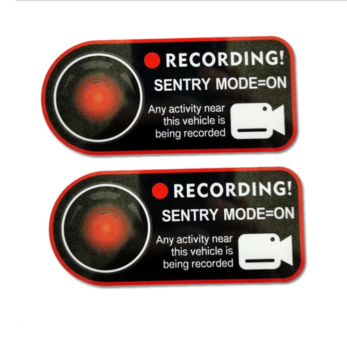 For Tesla Model 3/Y/S/X Sentry Mode Warning Sticker(English) - HoMEdemic™ 