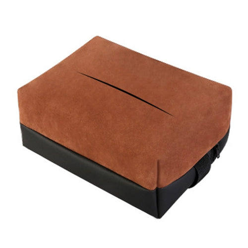 Auto Tissue Box Cover Car Center Console Armrest Box Tissue Holder(Brown) - HoMEdemic™ 