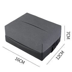 Auto Tissue Box Cover Car Center Console Armrest Box Tissue Holder(Gray) - HoMEdemic™ 