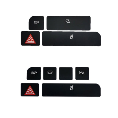 For Audi A4 Emergency/Double Flash Button Cup Holder Button Repair Sticker, Left-Hand Drive Only(Without Card Box) - HoMEdemic™ 