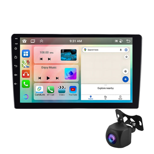 10.1 inch 6+128G Android Universal HD Large Screen Car Bluetooth Player Android GPS Navigation Integrated Machine(Standard+AHD Camera) - HoMEdemic™ 