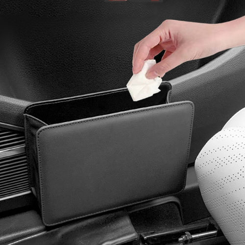 Car Folding Trash Can Multifunctional Seatback Hanging Storage Box(Black) - HoMEdemic™ 