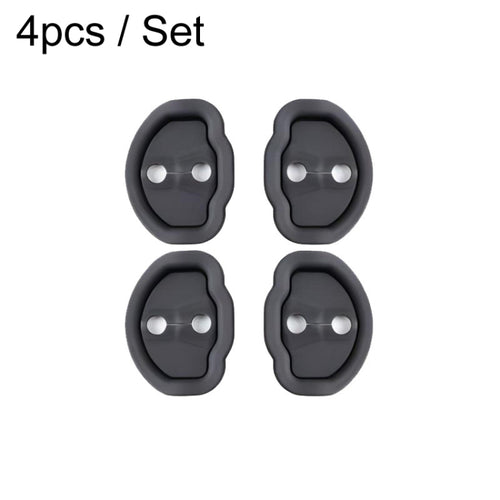 4pcs / Set For Tesla Model 3/Y Door Latch Cover Silent Shock Absorption Locking Clip(Black) - HoMEdemic™ 