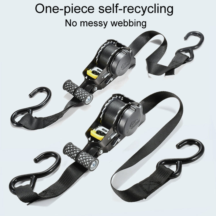 Auto Retract Tensioner Automobile And Motorcycle Cargo Fixing Straps(White) - HoMEdemic™ 