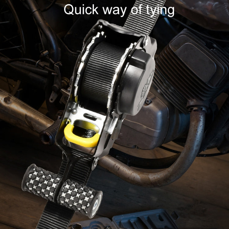 Auto Retract Tensioner Automobile And Motorcycle Cargo Fixing Straps(White) - HoMEdemic™ 