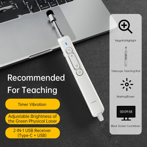 ASING A31 Multi-Functional Presentation Remote With Telescopic Teaching Rod Designed For Touch Screen - HoMEdemic™ 