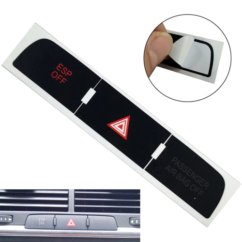 For Audi Q7 Emergency/Double Flash Button Repair Sticker - HoMEdemic™ 