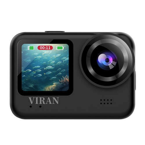 VIRAN V9 4K Dual Color Screen Diving Anti-Shake Action Camera Outdoor Cycling Travel Recorder(Round) - HoMEdemic™ 