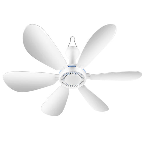 USB Home Dormitory Mute High Wind Power Mini Fan Six Blade Small Ceiling Fan, Style: Single Fan - HoMEdemic™ 